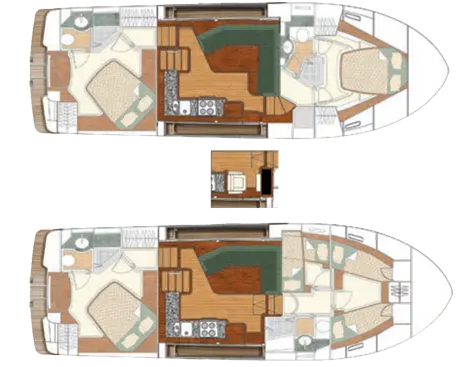 Boat Interior Dining